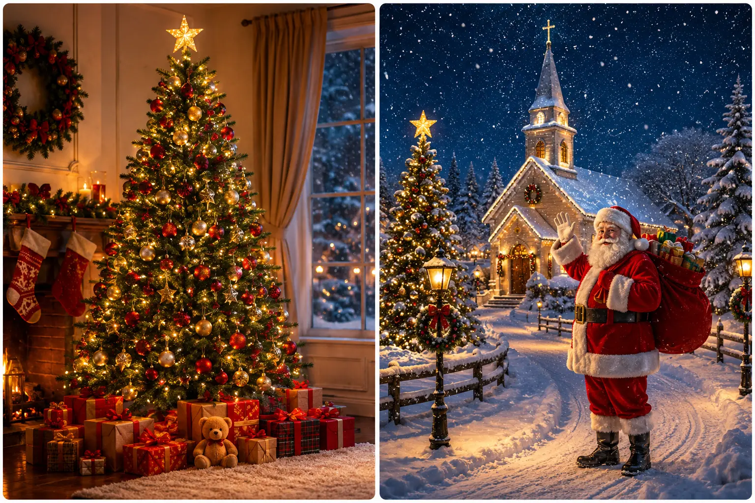 Santa Claus during Christmas celebration