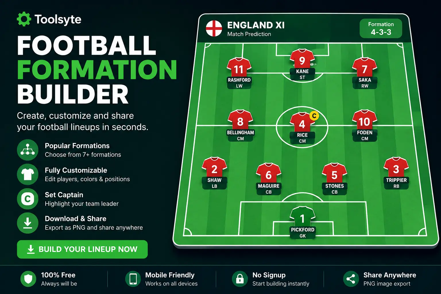 Football Formation Builder preview